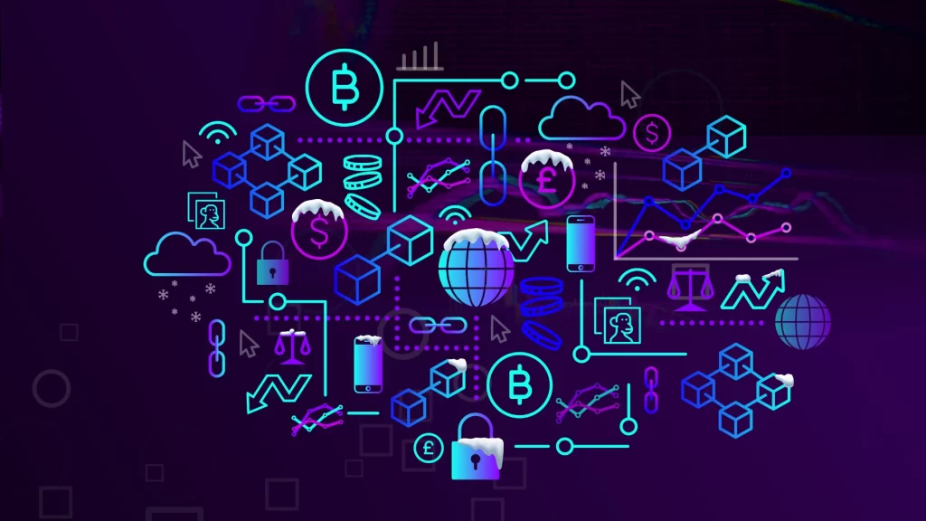 Image Showing Blockchain and Digital Assets in metaverse