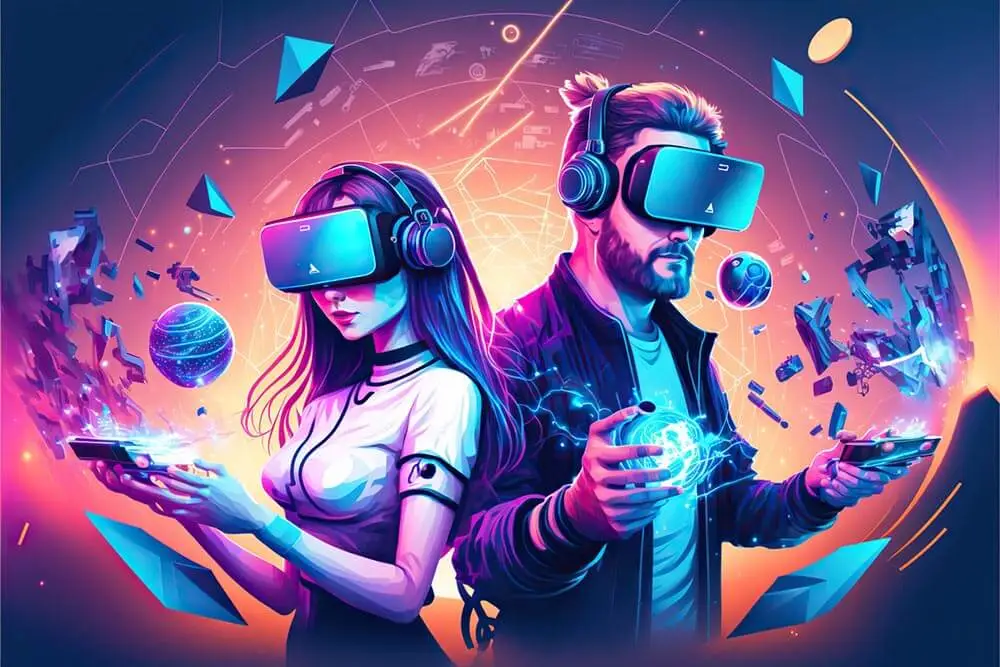 Image Showing Exploring the Metaverse through Virtual Reality