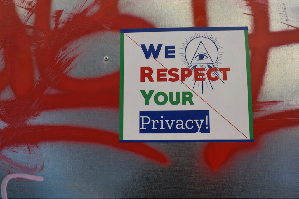 Image showing - We Respect Your Privacy text