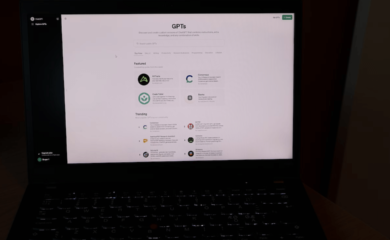 An Image showing Chat GTPs screen on a laptop